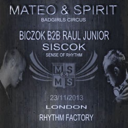 Mateo & Spirit - LONDON Chart 2013