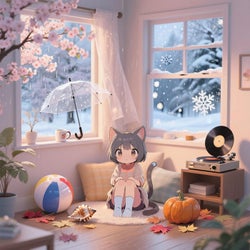 Cat Seasons Lo-Fi Pack