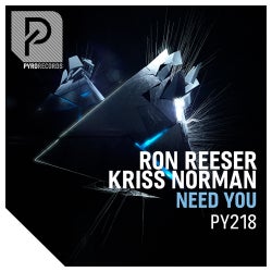 Kriss Norman "Need You" Chart - August 2017