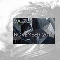 VALZUR PRESENTS November  2012 TOP 10 LIST