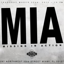 MIA "Missing In Action" WMC 2012