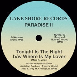 Tonight Is The Night b/w Where Is My Lover
