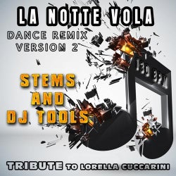 La notte vola : Dance Remix Version 2, Stems and DJ Tools, Tribute to Lorella Cuccarini (130 BPM)