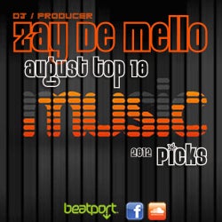 Zay De Mello August 2012 Charts