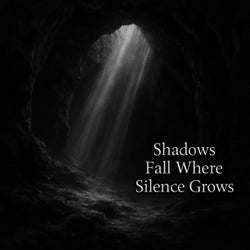 Shadows fall where silence grows