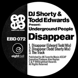 DJ Shorty & Todd Edwards Present Underground People: Disappear