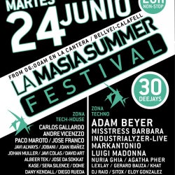 LA MASIA SUMMER FESTIVAL'14 CHART
