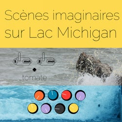 Scenes imaginaires sur lac Michigan