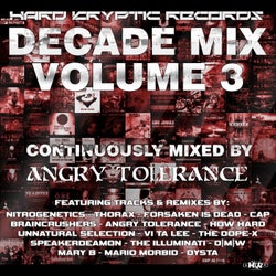 Hard Kryptic Records Decade Mix, Vol. 3 (Continuously Mixed by Angry Tolerance)