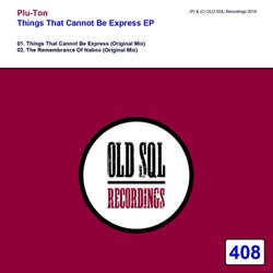 Things That Cannot Be Express EP