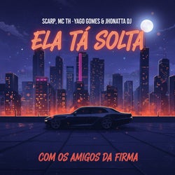 Ela ta solta com os amigos da firma