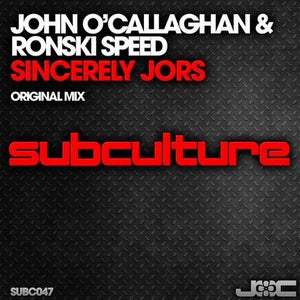 John O'Callaghan & Ronski Speed - Sincerely JORS Artwork