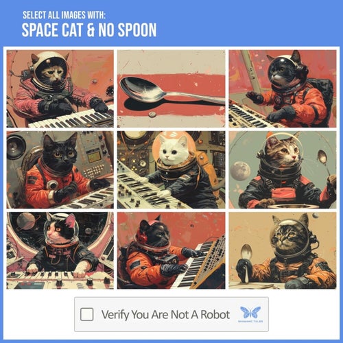  Space Cat & No Spoon - Verify You Are Not A Robot (2024) 