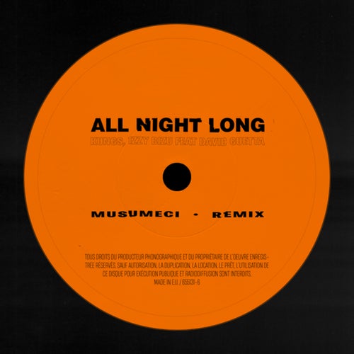 David Guetta, Kungs & Izzy Bizu - All Night Long (Musumeci Remix) [2024]