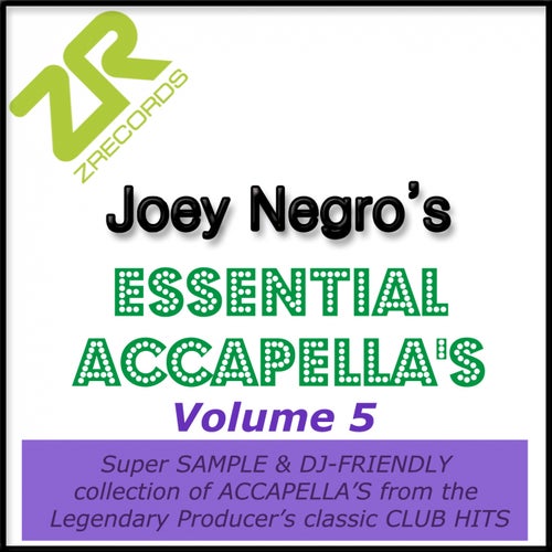 Joey Negro's Essential Acapellas - Volume 5