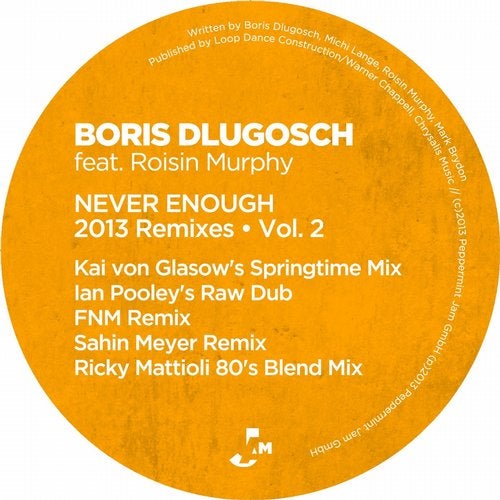 Cover art for Never Enough 2013 Remixes, Vol. 2
