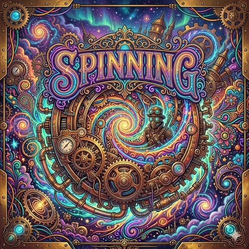 Spinning cover art