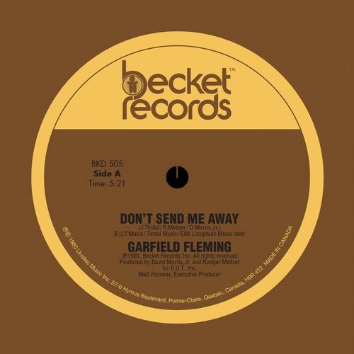 USオリジ Garfield Fleming ‎ Don't Send Me 〜 Garfield Fleming - Don't Send Me Away (Original Mix) [Becket