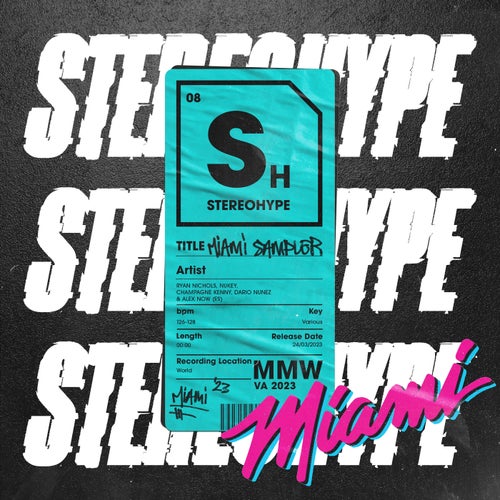 Cover art for STEREOHYPE Miami Sampler 2023