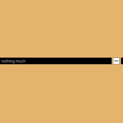 Cover art for Nothing Much