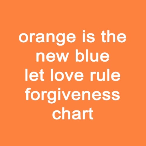 Let ♥ rule forgiveness Chart