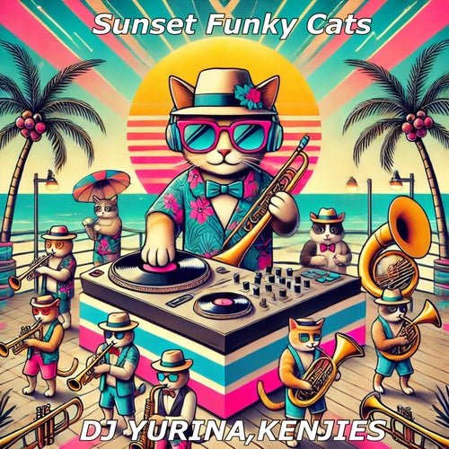 Sunset Funky Cats