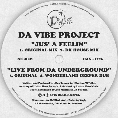 Da Vibe Project - Live From Da Underground (Original Mix) [Dansa