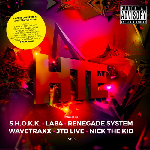 Cover art for HTE Hard Trance Europe Volume 3