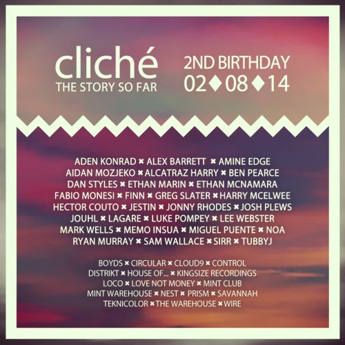 CLICHÉ 2nd BIRTHDAY!