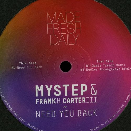 Cover art for Need You Back