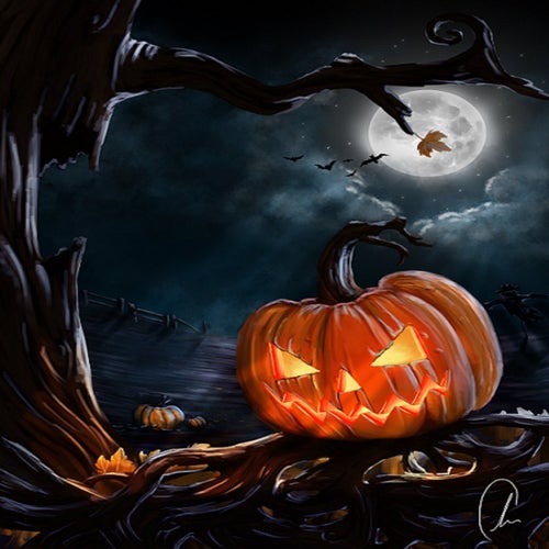 Happy Halloween Sliver Shamrock