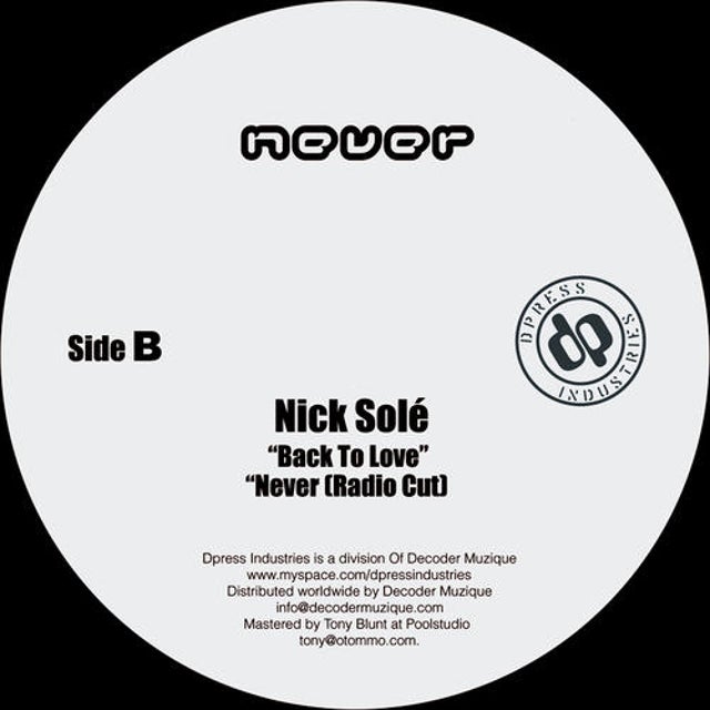 Never - Space Dub Vinyl Version album art