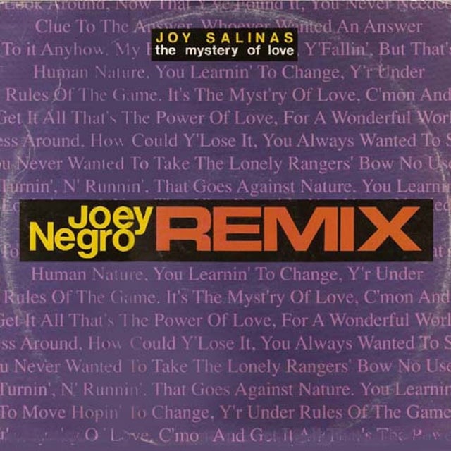 The Mystery Of Love - Joey Negro Club Mix album art
