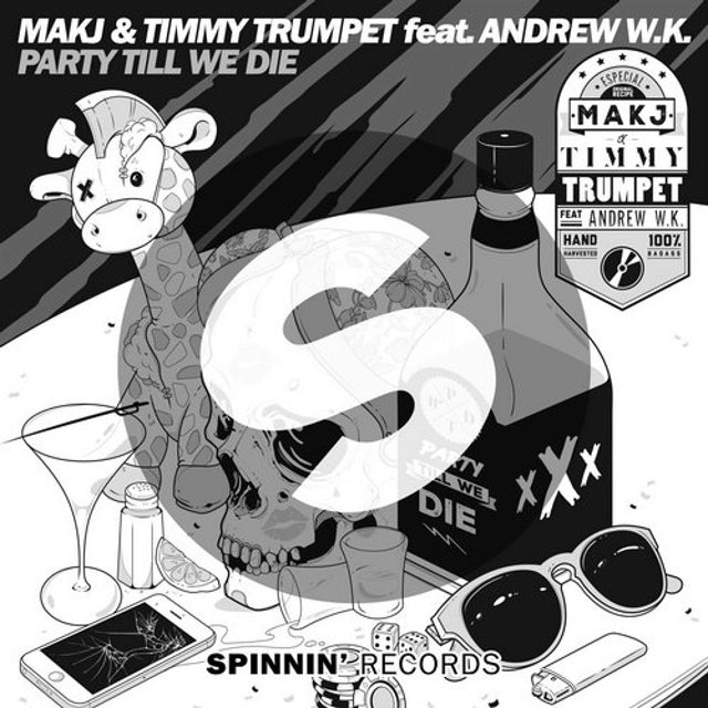 Party Till We Die (feat. Andrew W.K.) - Extended Mix album art