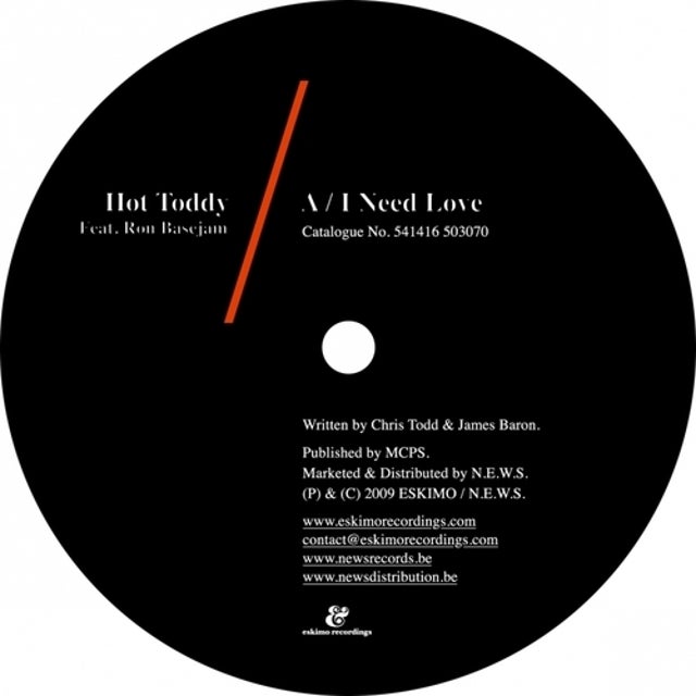 I Need Love feat. Ron Basejam album art