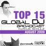 Global DJ Broadcast Top 15 - August 2009