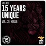 15 Years Unique, Vol. 3 | House