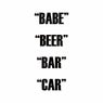 Babe Beer Bar Car