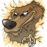 flirting of a wolf
