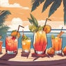 Koktejly a letní atmosféra