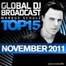 Global DJ Broadcast Top 15 - November 2011