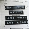 EXCOP12 - What You Write And What She Reads