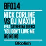You Don't Love Me ( No No No ) - Nick Corline Radio Edit Mix
